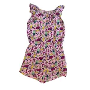 Y.F.K. Pink Romper Girls kids Sleeveless multicolor jumpsuit HOLE*